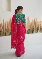 Ivy Saree - Red