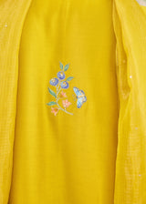 ILANA KURTA SET WITH DUPATTA - MUSTARD YELLOW