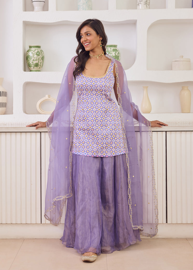 ARIA SHARARA SET - LAVENDER