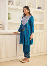 NIMARA CO-ORD SET - TEAL BLUE