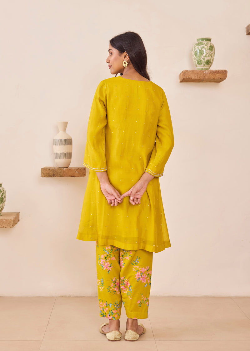 ELORA CO-ORD SET - MUSTARD YELLOW