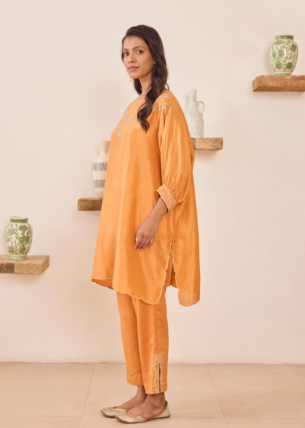 SABA KAFTAN - RUST ORANGE