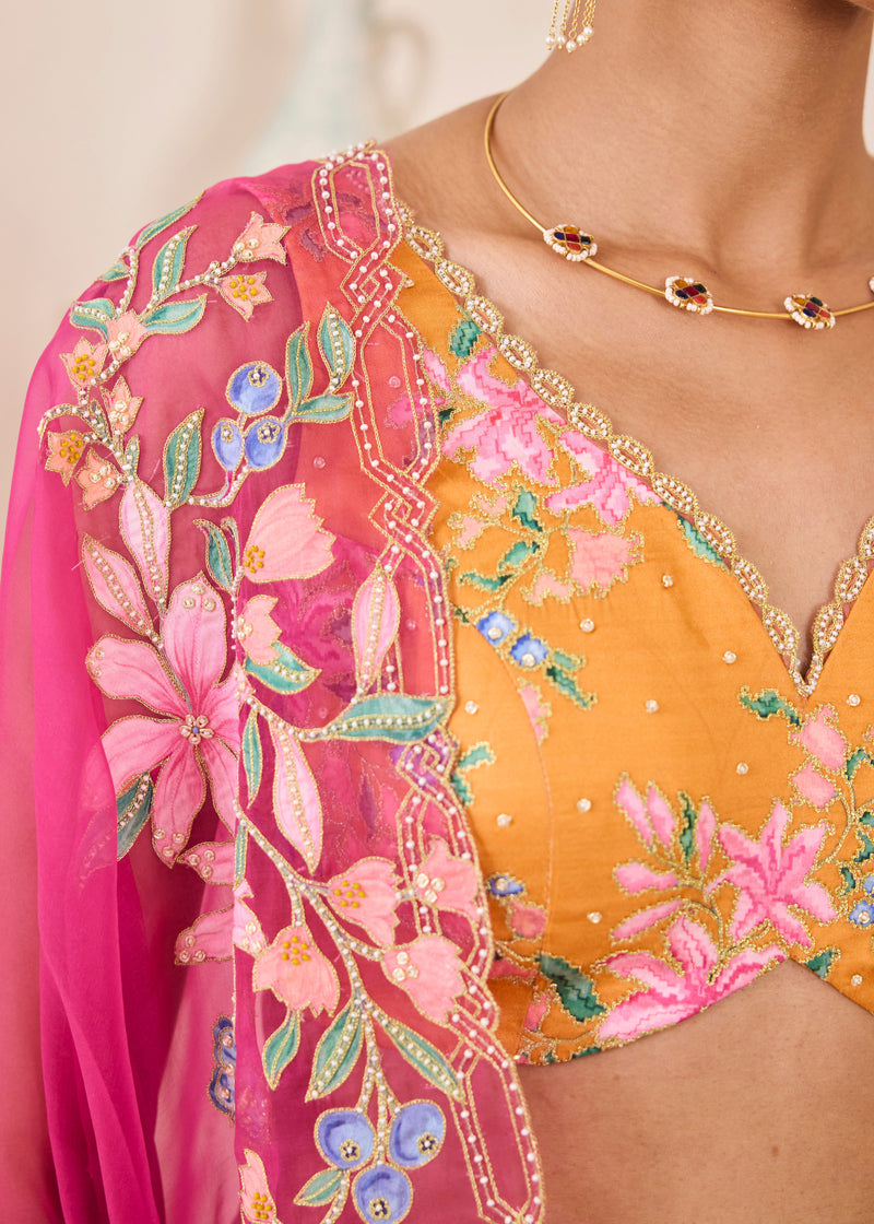 DUA LEHENGA SET - MULTICOLOUR