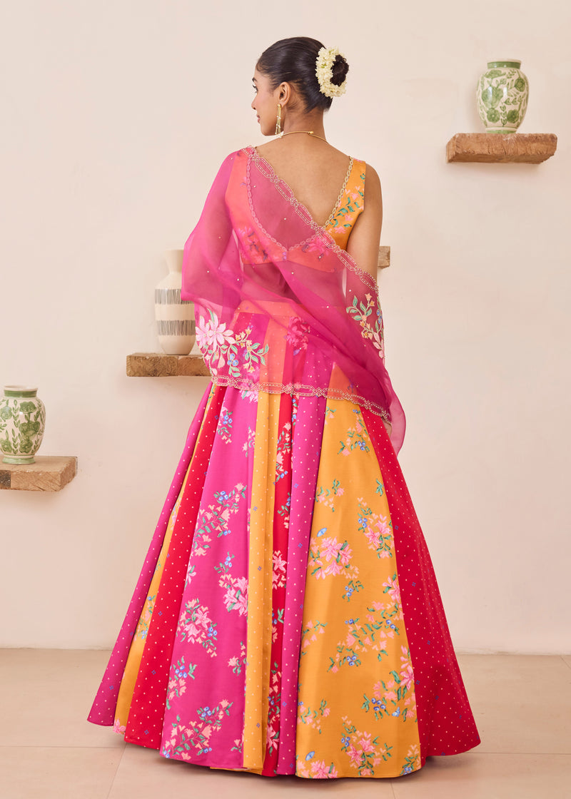 DUA LEHENGA SET - MULTICOLOUR