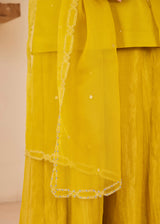 KEISHA SHARARA SET - MUSTARD YELLOW