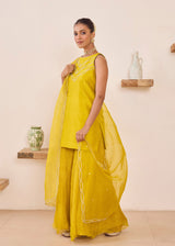 KEISHA SHARARA SET - MUSTARD YELLOW