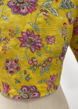 JACOBEAN BLOUSE - MUSTARD YELLOW