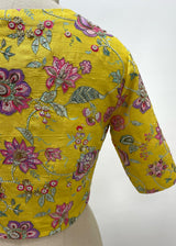 JACOBEAN BLOUSE - MUSTARD YELLOW