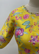 JACOBEAN BLOUSE - MUSTARD YELLOW