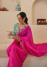 Nargis Saree Fiza Blouse - Magenta