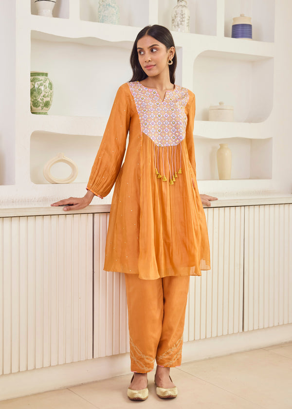 NIMARA CO-ORD SET - RUST ORANGE