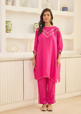 SABA KAFTAN - BERRY PINK