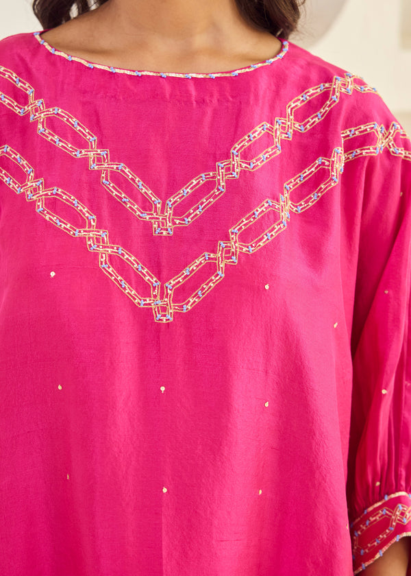 SABA KAFTAN - BERRY PINK