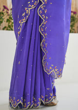 Nargis Saree Fiza Blouse - Royal Purple