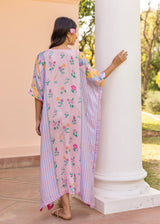 Iris Kaftan - Powder Blue - Soft Pink