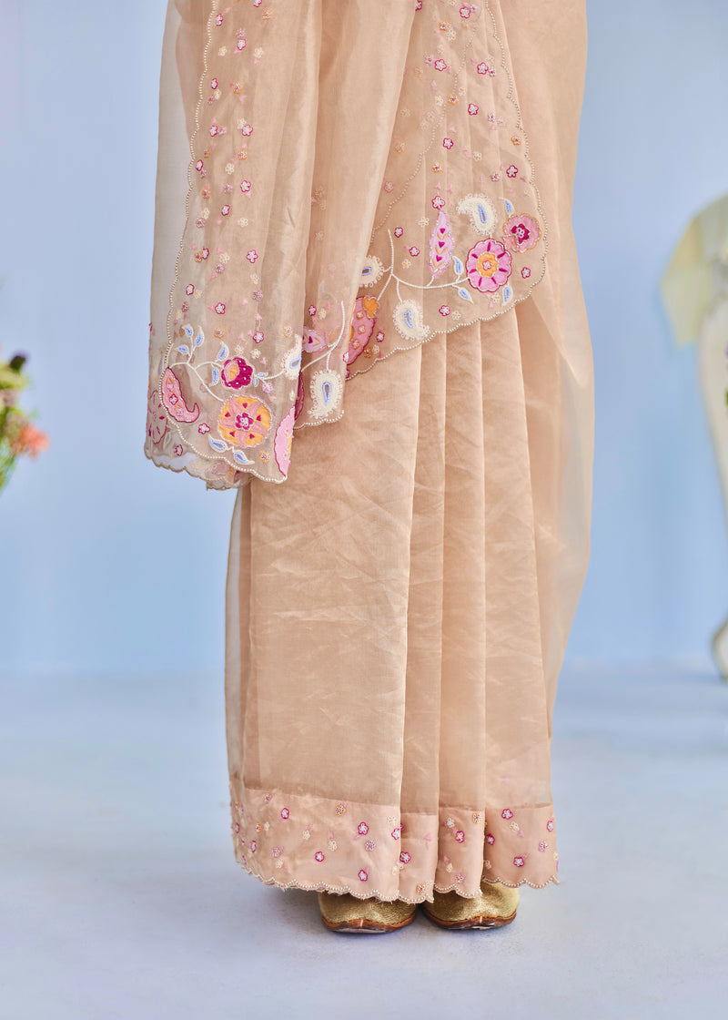 EKA SAREE - ROSE GOLD