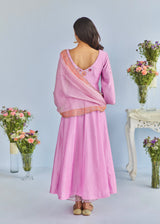 KYLA ANARKALI SET - ORCHID PINK