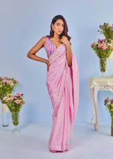 NAIMA SAREE EZZA BLOUSE SET - LIGHT PINK