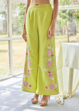 VARYA CO-ORD SET - LIME GREEN