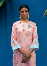 Santra Kurta Set - Coral Beige