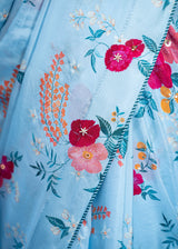 Bahaar Saree - Powder Blue