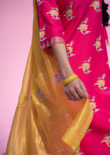 Bootah Kurta Set - Rani Pink