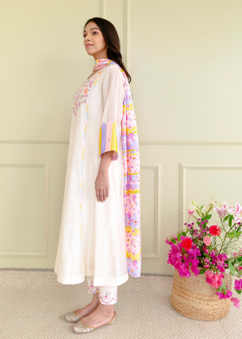 Irusu Kurta Set - Off-White