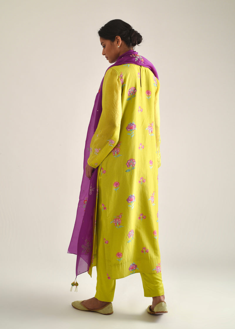 Bootah Kurta Set - Lime Green