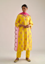 Bootah Kurta Set - Mustard Yellow