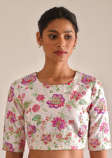 Jacobean Blouse - Peony Pink